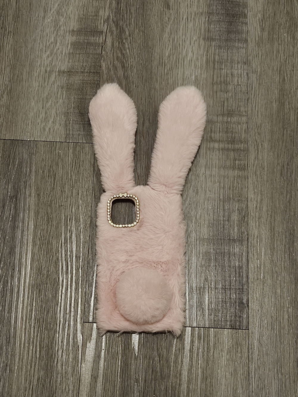 Plush Bunny Ear Phone Case - Pink